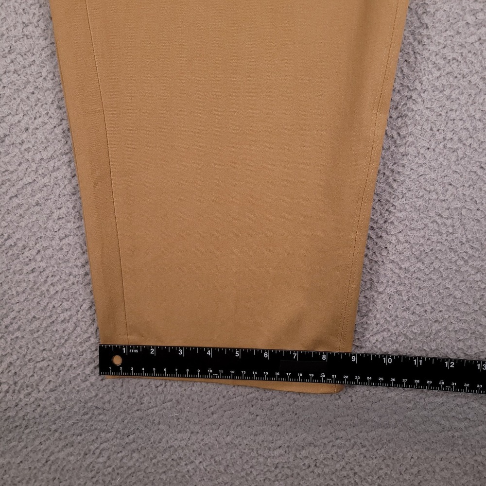 CHICOS Pants Size XL/16 (3) Tan Straight Leg Capri Crop Twill Stretch NEW - Picture 12 of 13